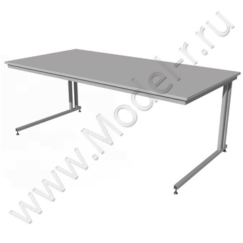 Стол металлический с деревянной столешницей СМ-07 2000x1000 (01С100)
