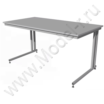 Стол металлический с деревянной столешницей СМ-07 1500x800 (01С092)