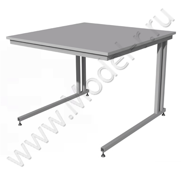 Стол металлический с деревянной столешницей СМ-07 1000x1000 (01С097)