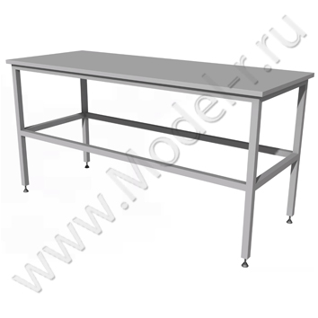 Стол металлический с деревянной столешницей СМ-05 1500x600 (01С045)
