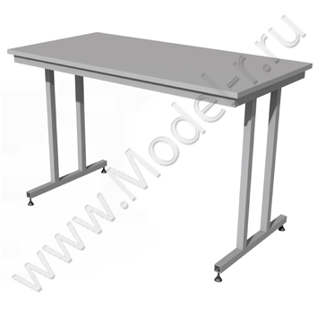 Стол металлический с деревянной столешницей СМ-06 1200x600 (01С060)