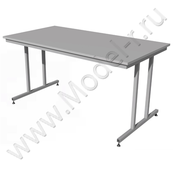 Стол металлический с деревянной столешницей СМ-06 1500x800 (01С064)