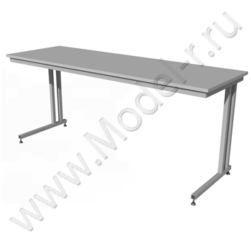 Стол металлический с деревянной столешницей СМ-07 1800x600 (01С086)