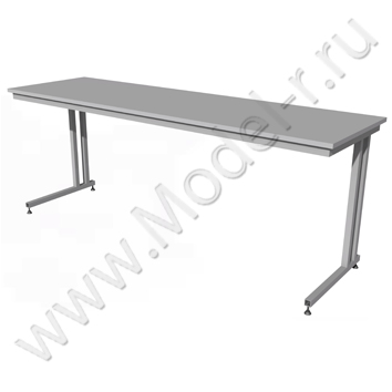 Стол металлический с деревянной столешницей СМ-07 2000x600 (01С087)
